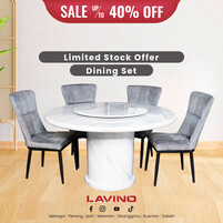 Dining - Round Marble Dining Set - 837 